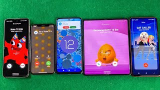 Samsung Z Flip vs iPhone XS vs Xiaomi RN11 vs Z Fold 3 vs Note 10 lite TamTam  Conference Incoming [upl. by Arten]