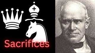 Sacrifice     Adolf Anderssen chess game [upl. by Benita712]