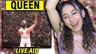 QUEEN  LIVE AID  First Time REACTION Singer amp Musician Analysis  Freddie Mercury [upl. by Octavia]