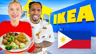 Eating Only IKEA FOOD For 24 HOURS in Manila Philippines Worlds Largest 🇵🇭 [upl. by Zak]