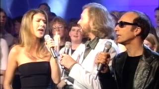 Immortality  CELINE DION amp The BEE GEES LIVE  Awesome Quality TOTP 1998 [upl. by Aikemal418]