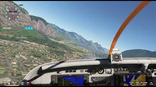 Pilatus C 6 Ldg at BXO Buochs Airport i [upl. by Elinad68]