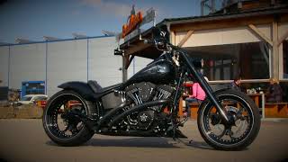 Custom HarleyDavidson Softail FXSTB Night Train [upl. by Oknuj]