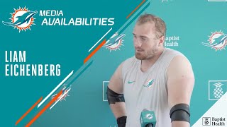 OL Liam Eichenberg Meets with the Media  Miami Dolphins Training Camp [upl. by Shah]