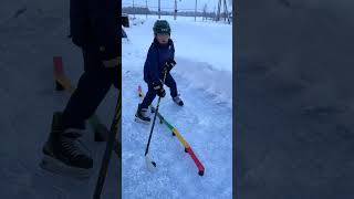 Morning Stickhandling Practice before School  Hockey Drill of the Day for Kids [upl. by Wini664]