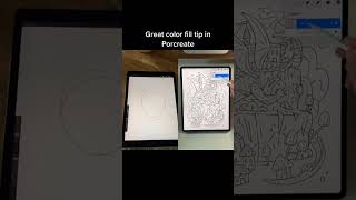 AMAZING color fill tip in Procreate [upl. by Atener]