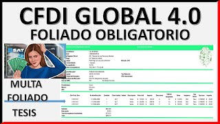 CFDI GLOBAL SIN FOLIADO ¿MULTA 2024 [upl. by Sucramed279]