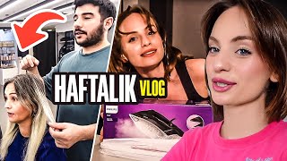 HAFTALIK VLOG  3 KIZ KUAFÖR GÜNÜ  PARTİ VE ALIŞVERİŞ  CemreSolmaz [upl. by Bilak]