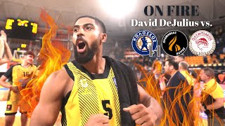 David DeJulius Aris Thessaloniki vs Kolossos  Promitheas  Olympiacos 202425 Highlights [upl. by Lanos]