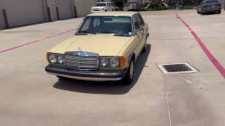 77 Mercedes 300D Cold start drive around and walk around video [upl. by Stoneham]