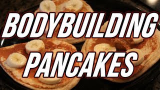 EASIEST BODYBUILDING PROTEIN PANCAKES [upl. by Cianca]