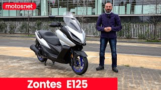 💥 Zontes E125 2024  Revolución entre los scooter 125  Primera prueba  Review 4K  motosnet [upl. by Llemart]