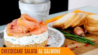 Cheesecake salata al salmone  Le video ricette di Lara [upl. by Salvadore]