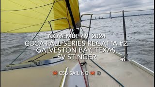 Fall Series Regatta 2  Galveston Bay Texas  November 9 2024 [upl. by Schlessel]