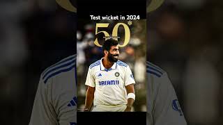 Bumrah Test wicket in 2024 me 50 wickets ipl cricket trending video cricket lover [upl. by Warfore711]