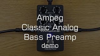 Ampeg Classic Analog Bass Preamp  Fender Precision Steve Harris [upl. by Mann]