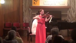 Ysaye  Poème élégiaque  Clara Danchin Violin and Walter Delahunt Piano [upl. by Fagaly502]