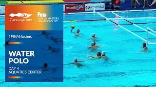 RELIVE  Water Polo Day 4  Municipal Aquatics Center  FINA World Masters Championships 2019 [upl. by Schiff347]