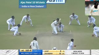 Ajaz Patel 10 Wickets Video  Ind v NZ Ajaz Patel Bowling Highlights  ajazpatel 10 Wickets vs Ind [upl. by Eninej531]