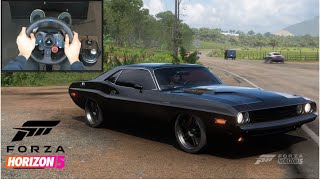 Dodge Challenger RT 1970 1500HP  Forza Horizon 5  Steering Wheel FlashFire 900A Gameplay [upl. by Hakon]