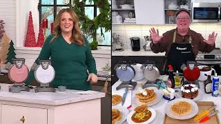 Cuisinart Vertical Belgian Waffle Maker amp Recipe Book on QVC [upl. by Delphine180]