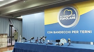 Conferenza stampa AP con Bandecchi per Terni [upl. by Sinnoda]