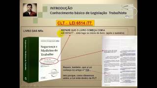 Videoaula 2  Introdução a legislação trabalhista em SST  Leis e NRs [upl. by Licastro]