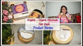 Arganic by Aryanveda 100 Organic Moroccan Argan Hair Mask  Product Review [upl. by Tymothy]