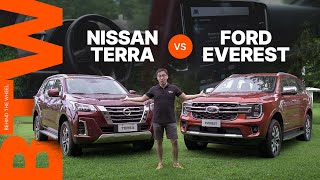 Ford Everest Titanium 4x4 Vs Nissan Terra VL 4x4  AutoDeal Comparo [upl. by Adeehsar]