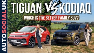 Which is better The Škoda Kodiaq or the Volkswagen Tiguan Best family SUV UK 4K [upl. by Susej31]