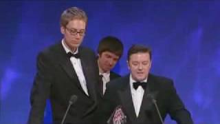 Ricky Gervais and Stephen Merchant  Comedy Awards Speech [upl. by Naltiac535]