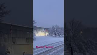 First snow Mount Pocono ❄️ [upl. by Herrington]