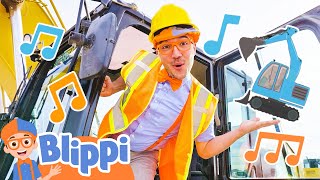 Blippis Brand New Excavator Song Educational Songs for Kids [upl. by Loris469]