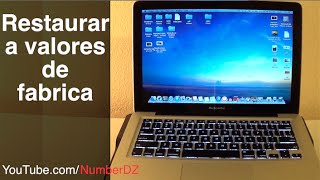 Como formatear tu Mac Restaurar a valores de fabrica [upl. by Coppins]