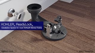 Quick Skirted Toilet Installation KOHLER ReadyLock [upl. by Notsreik]