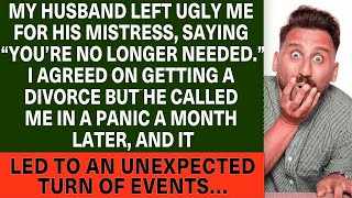 My hubby left ugly me for his mistress but he called me in a panic a month later… [upl. by Astiram502]