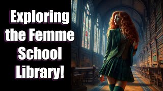 ASMR Library Time at Feminization School  FLR CD TG [upl. by Karab]