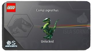 Lego Jurassic World  How to Unlock Compsognathus Dinosaur Character Location [upl. by Acino]