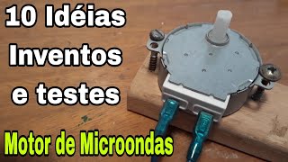 Idéias INVENTOS e testes com motor de Microondas [upl. by Omrellug]