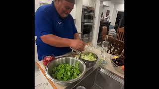 Palinka Brother Andor throwing a quick salad together Ecetes saláta [upl. by Amadas]