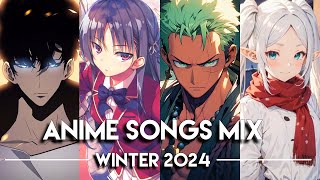 Best Anime Openings and Endings Music Mix │Full Songs  Winter 2024 [upl. by Oluas]