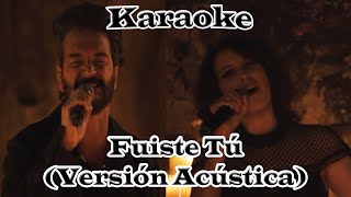 Ricardo Arjona  Fuiste tú feat Gaby Moreno Karaoke Acustico [upl. by Kolb476]