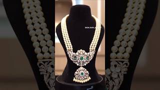 925 Silver Jewellery  Precious Pearls curated with Victorian Pendant CallWhatsApp 9704646699 [upl. by Thorvald]