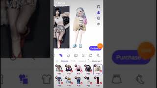 Blackpink Lisa dress up in zepeto game if you want to download this game you can find in play store [upl. by Kinsler564]