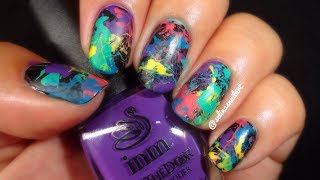 Splatter Nail Art [upl. by Swords]