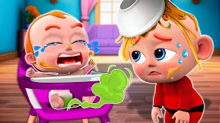 Takes Care of a Baby 👶 New Sibling Song  Funny Baby Songs and More Nursery Rhymes amp Toddler Songs [upl. by Lowndes918]