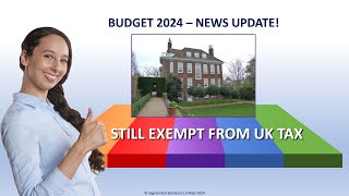 Budget 2024 SSAS  GDEUT still Tax Exempt 0 Tax on UK Property Investments [upl. by Idou]