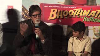 Amitabh Bachchan amp Parth At Bhoothnath Returns Theatrical Trailer Launch [upl. by Krahmer]