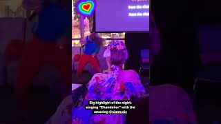 Sia sings Chandelier live at karaoke [upl. by Airebma]