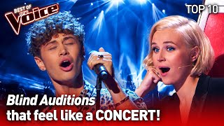 They turned their Blind Audition into a CONCERT on The Voice  TOP 10 [upl. by Eldrida]